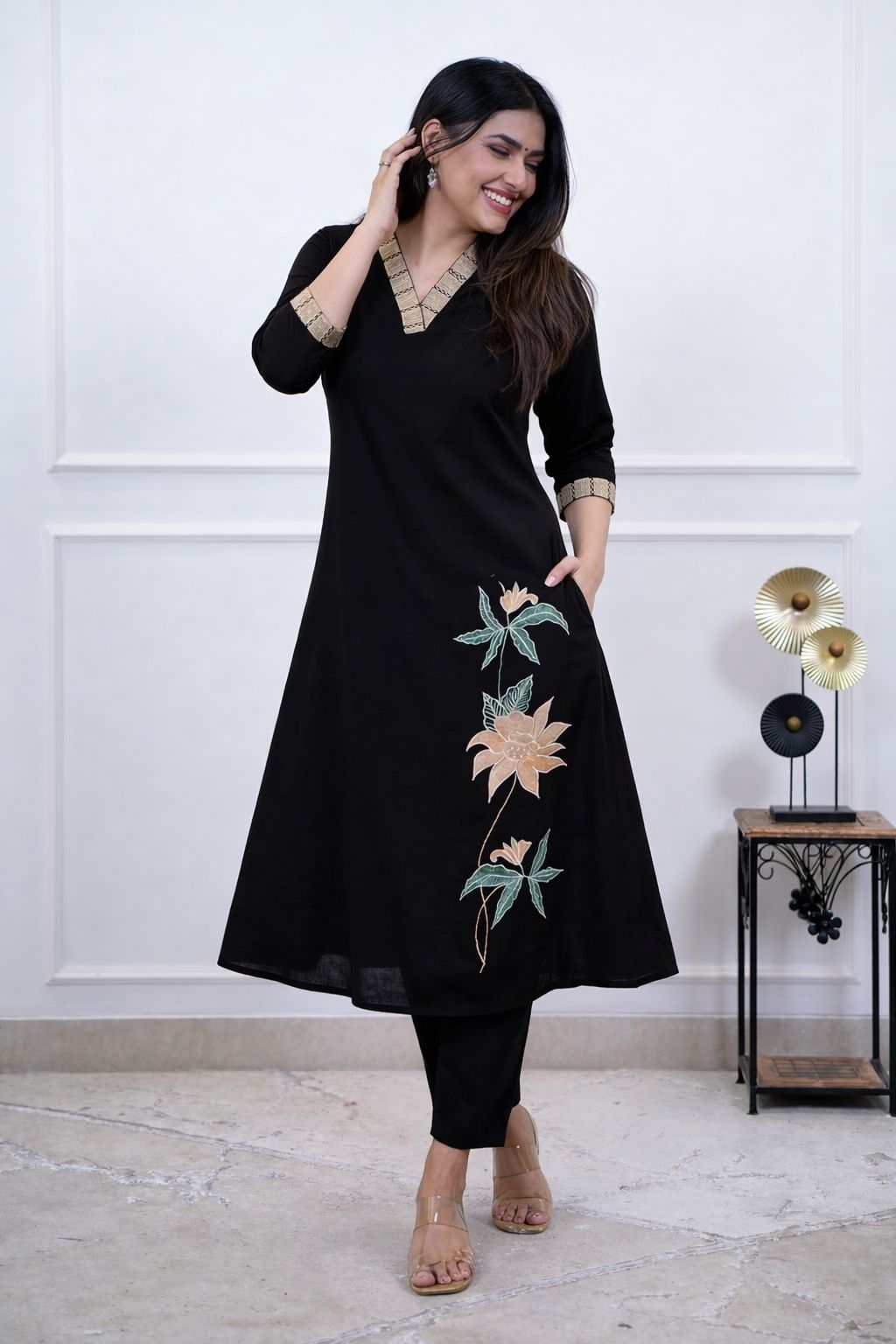 Elegant Cotton Kurti Set