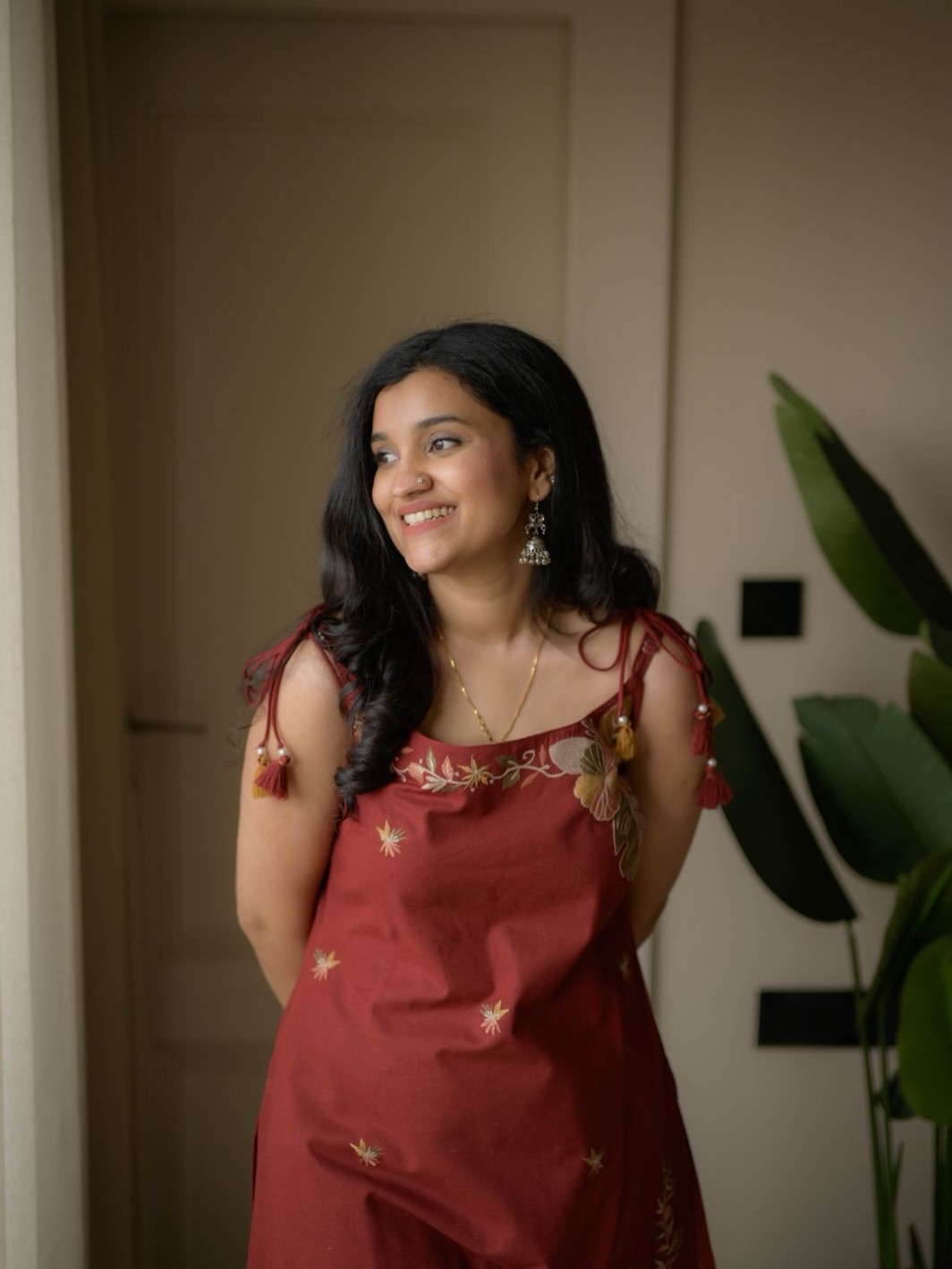 Elegant Embroidered Cotton Flex Co-ord Set. - Image 3