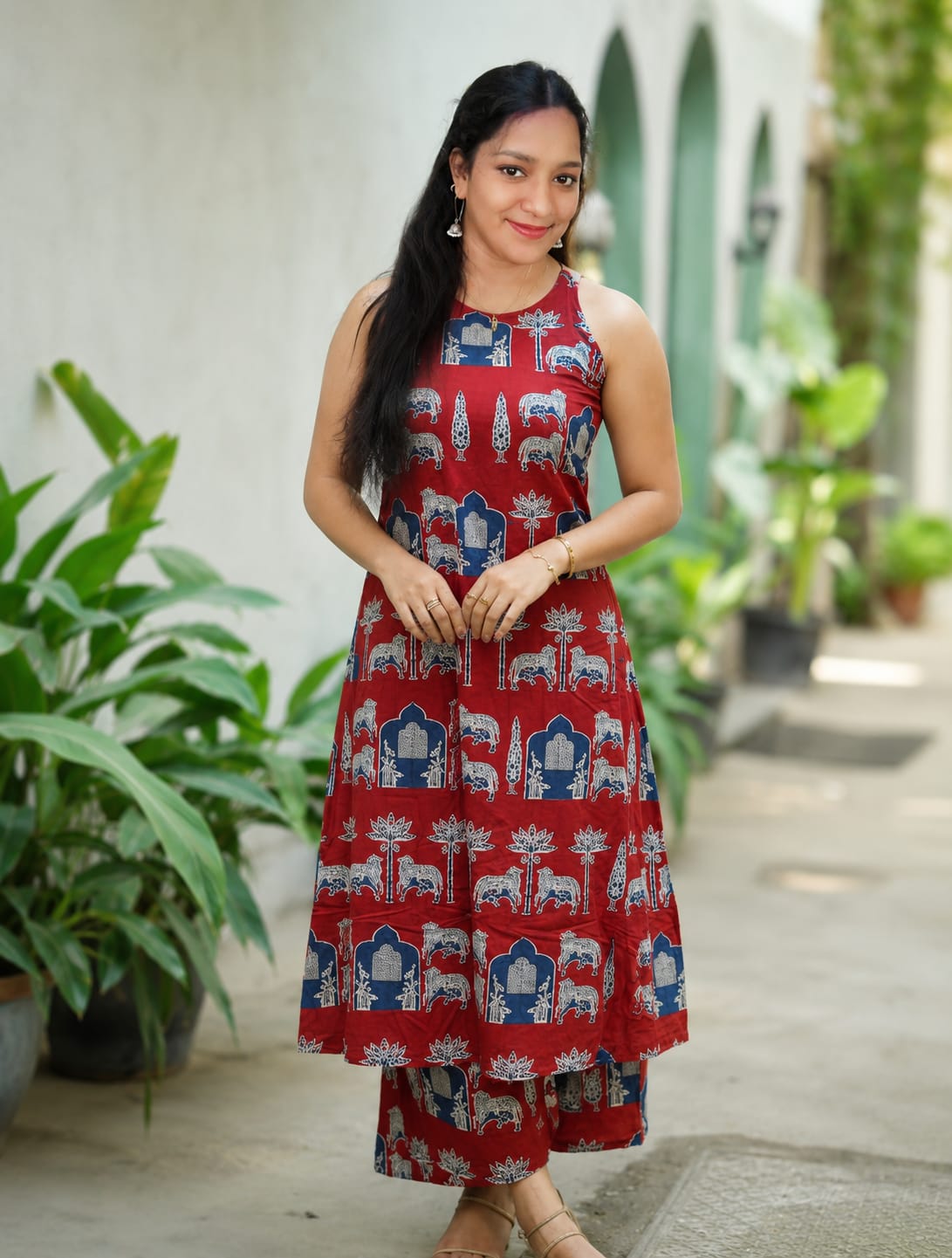 Cotton sleeveless Co-ord set - Image 2