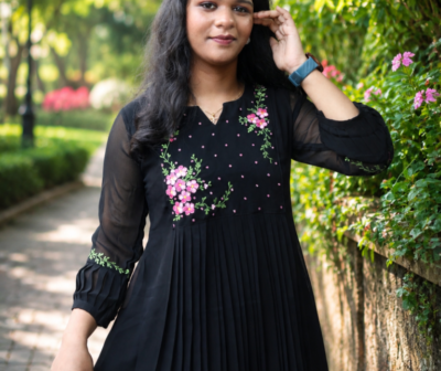 Premium Georgette Embroidery kurti