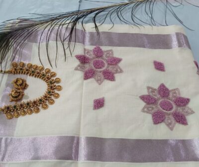 Premium Handloom Kasavu saree