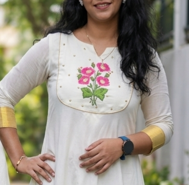 A- line Embroidery kurti - Image 2