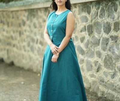 Cotton sleeveless skirt and top